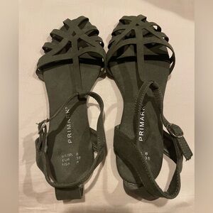 Faux Suede Sandal